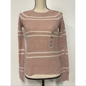 NWT SO Lace-Up Sleeve Sweater Size XXS